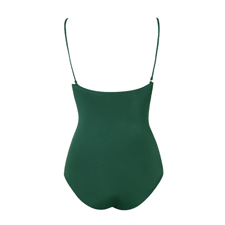 Bow Front One Piece Swimsuit and Sarong Flaxmaker