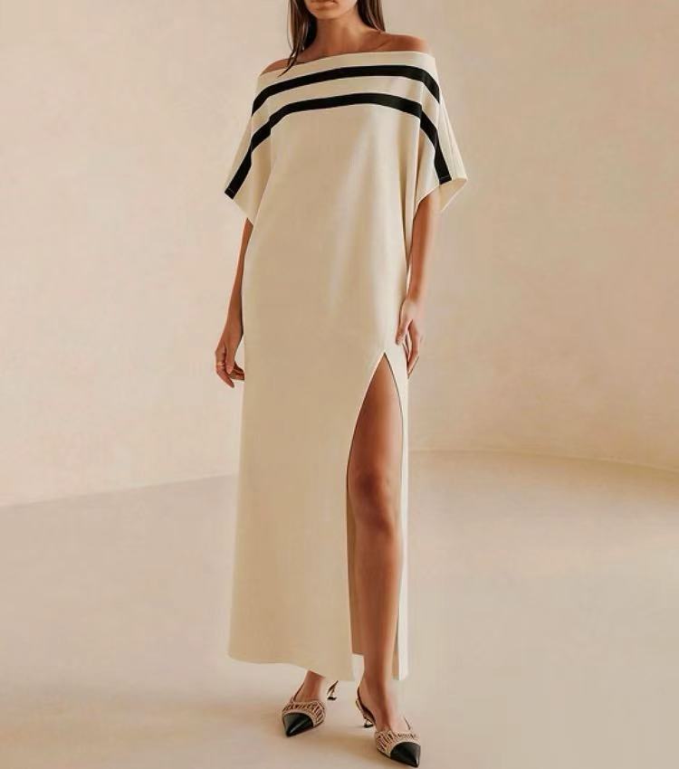 Minimal Off-Shoulder Maxi Dress