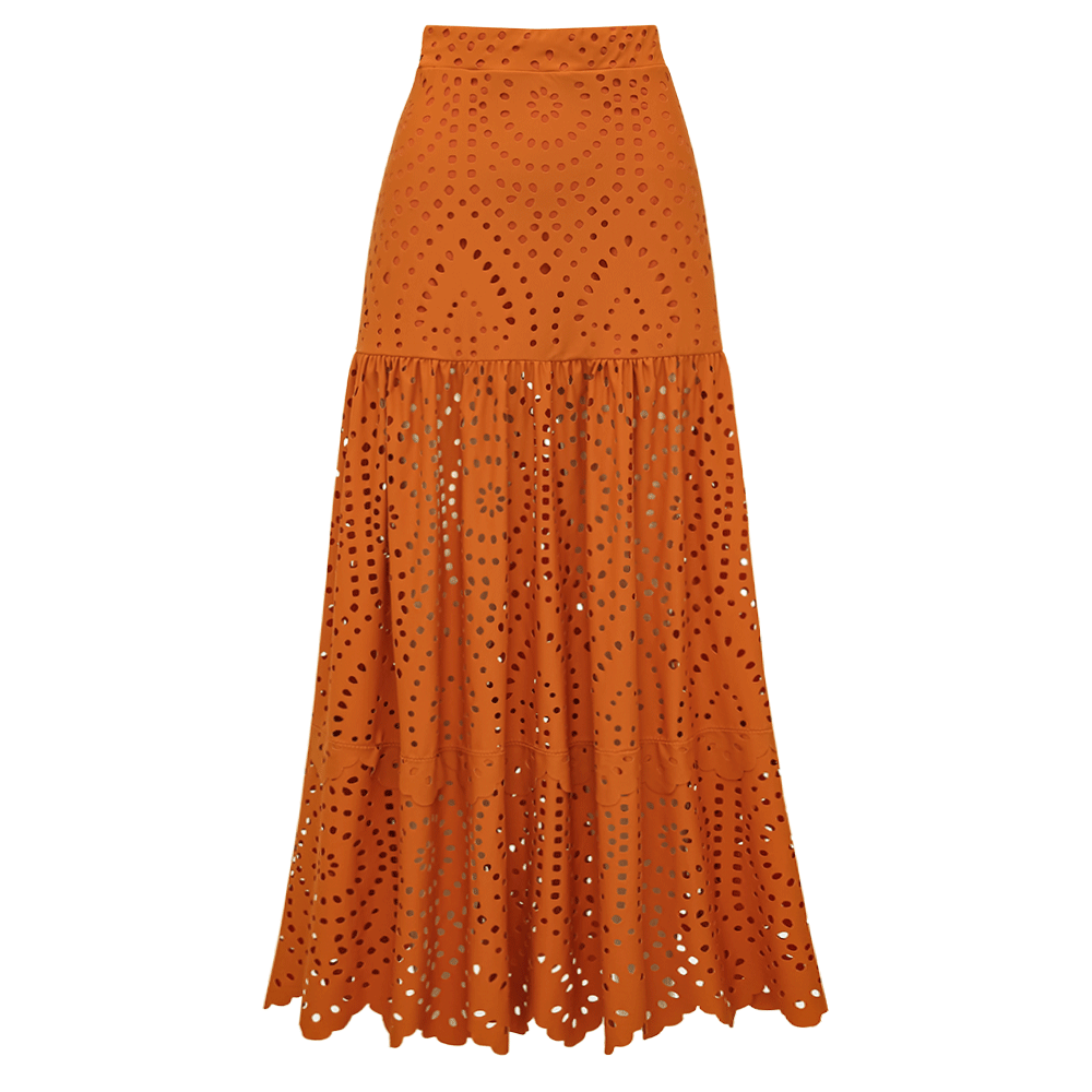 Sling Cut Out Bow Tie One Piece Swimsuit and Skirt