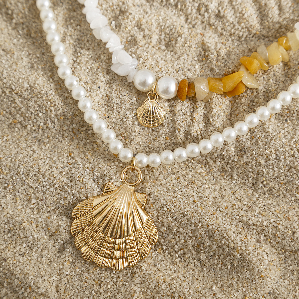 Multi-layered Shell Necklace