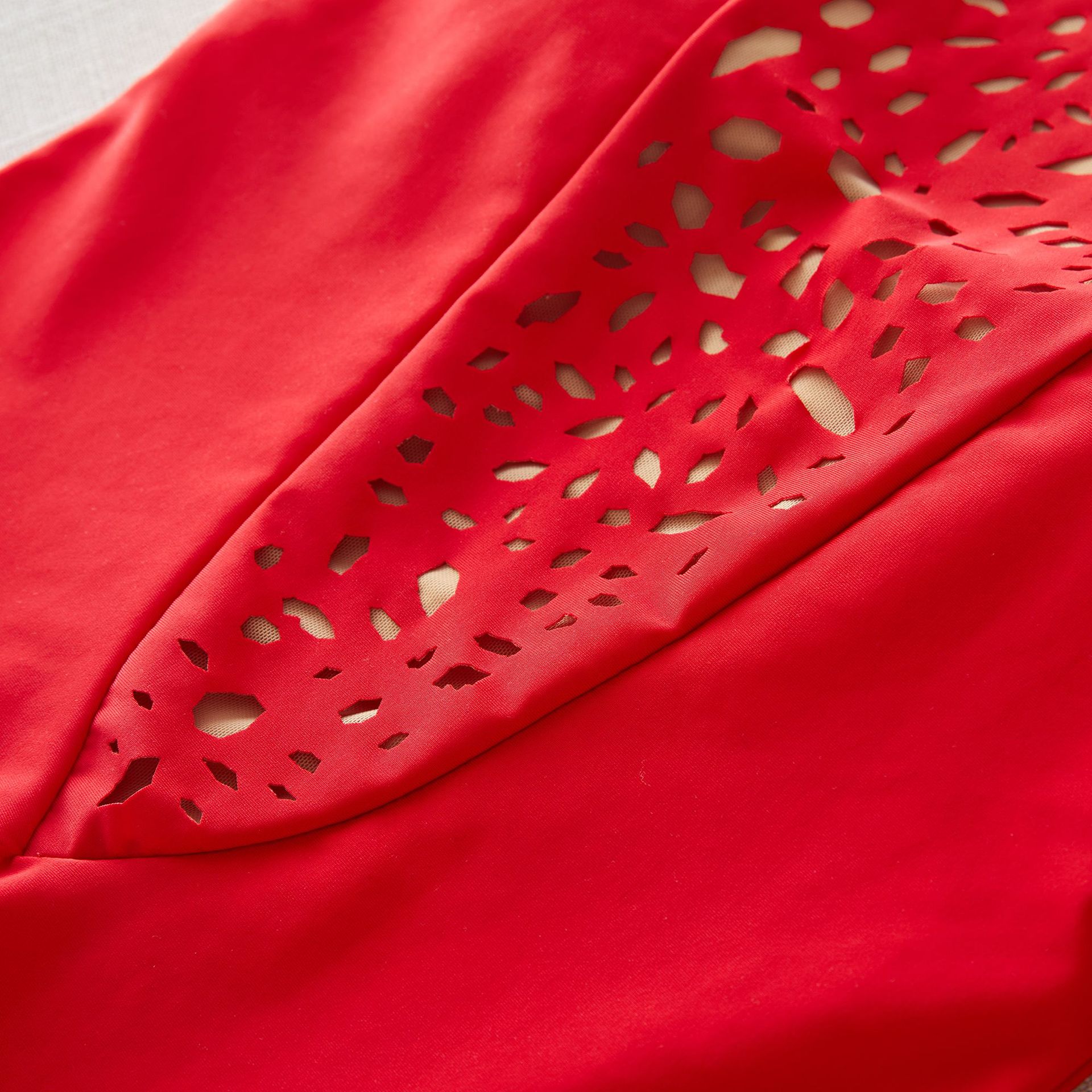 Cutout Red One Piece Swimsuit