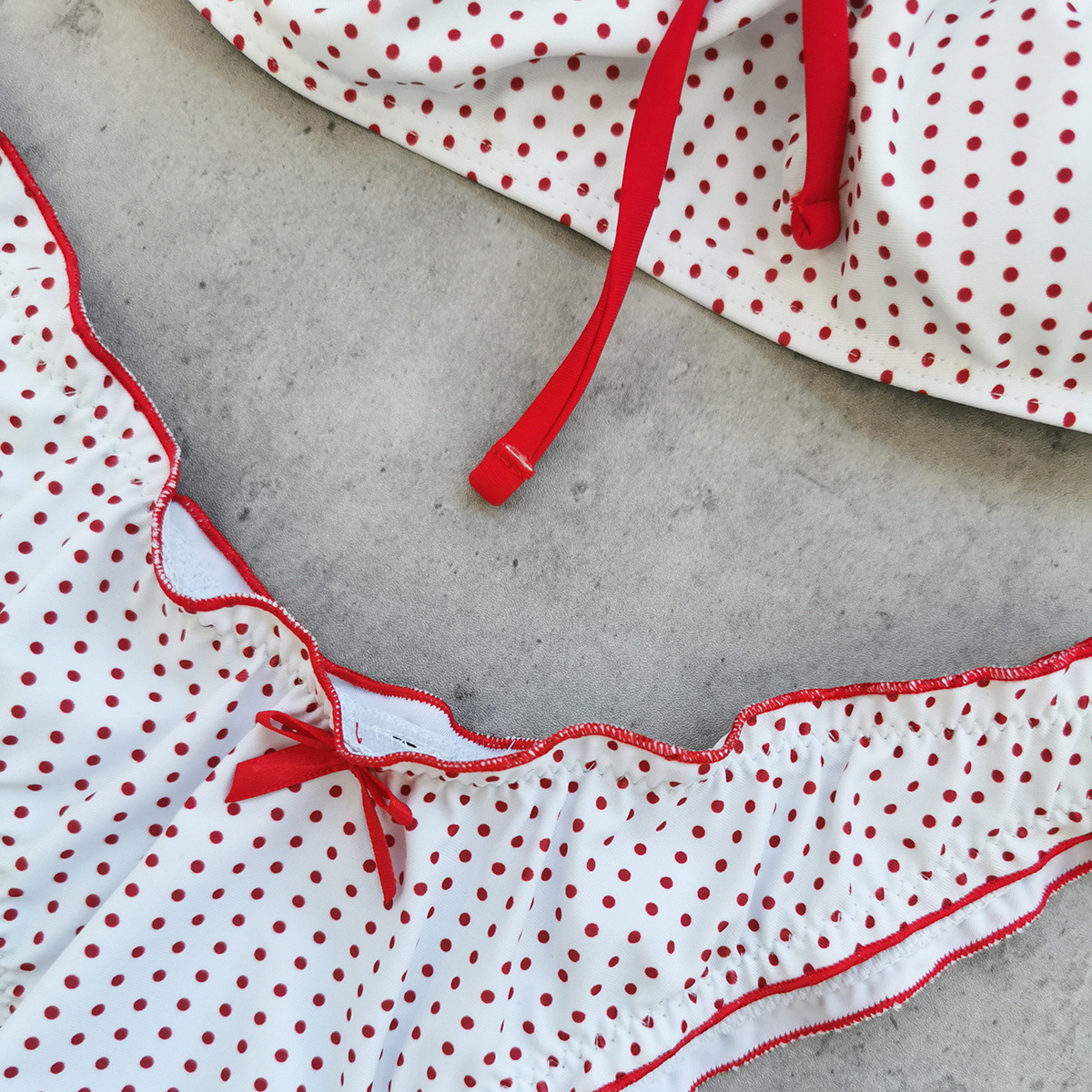 Polka Dot Print Swimsuit