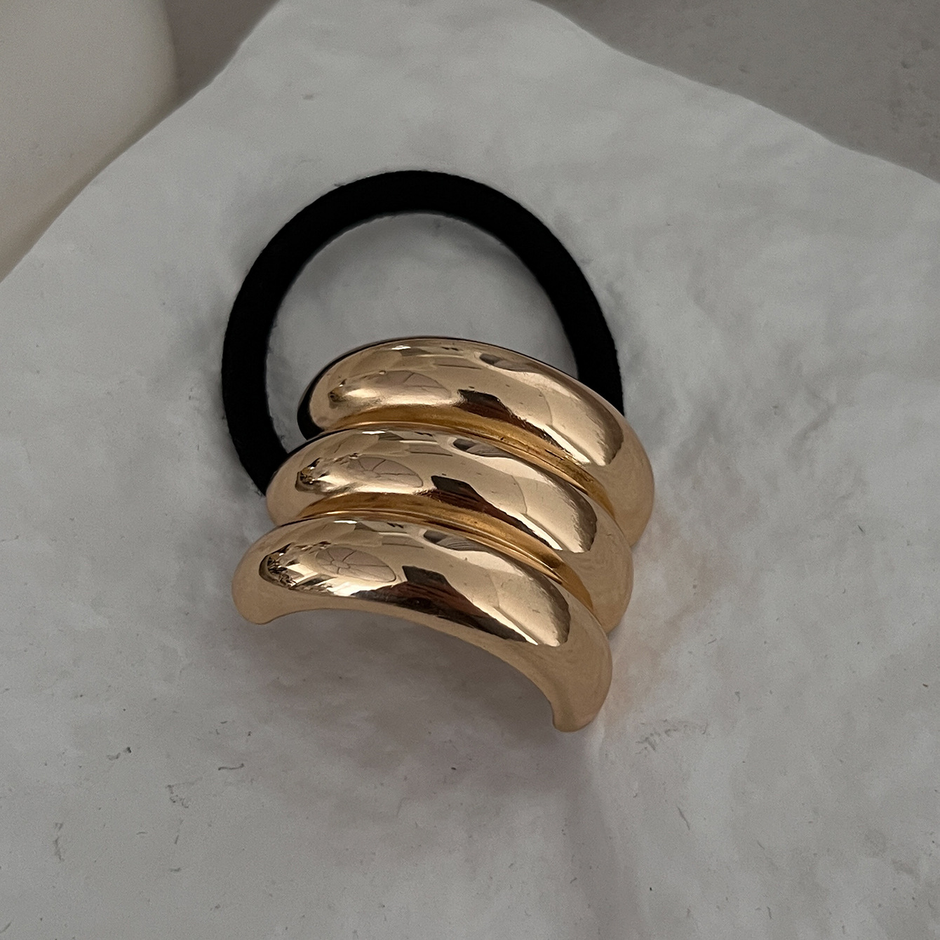 Geometric Exaggerated Alloy Ponytail Combination Hair Rope