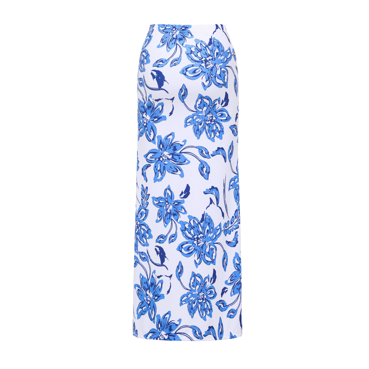 Color Block Printed Long Sleeve One Piece Surf Swimsuit and Skirt