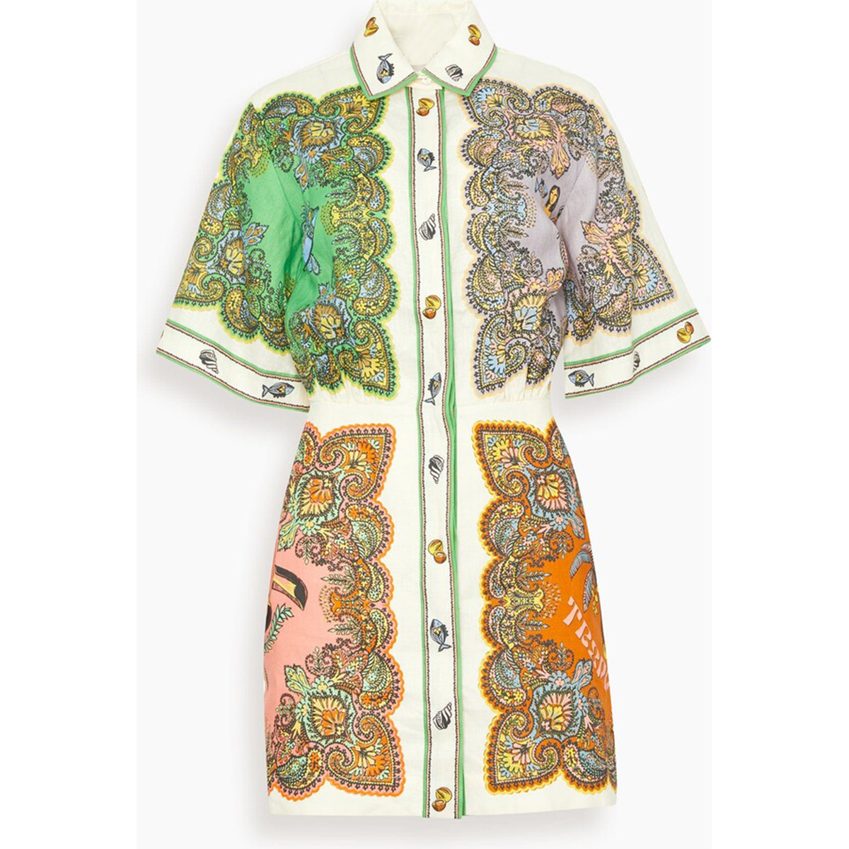 Graffiti Printed Shirt Dress