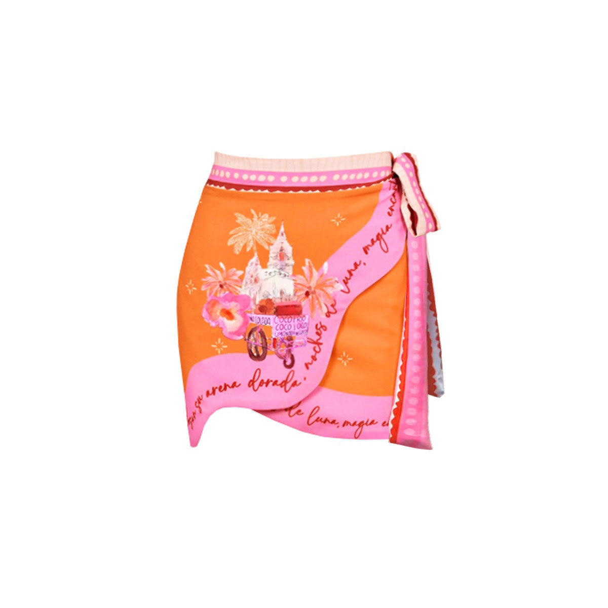 Bowknot Decor Printed Swimsuit Set(s)