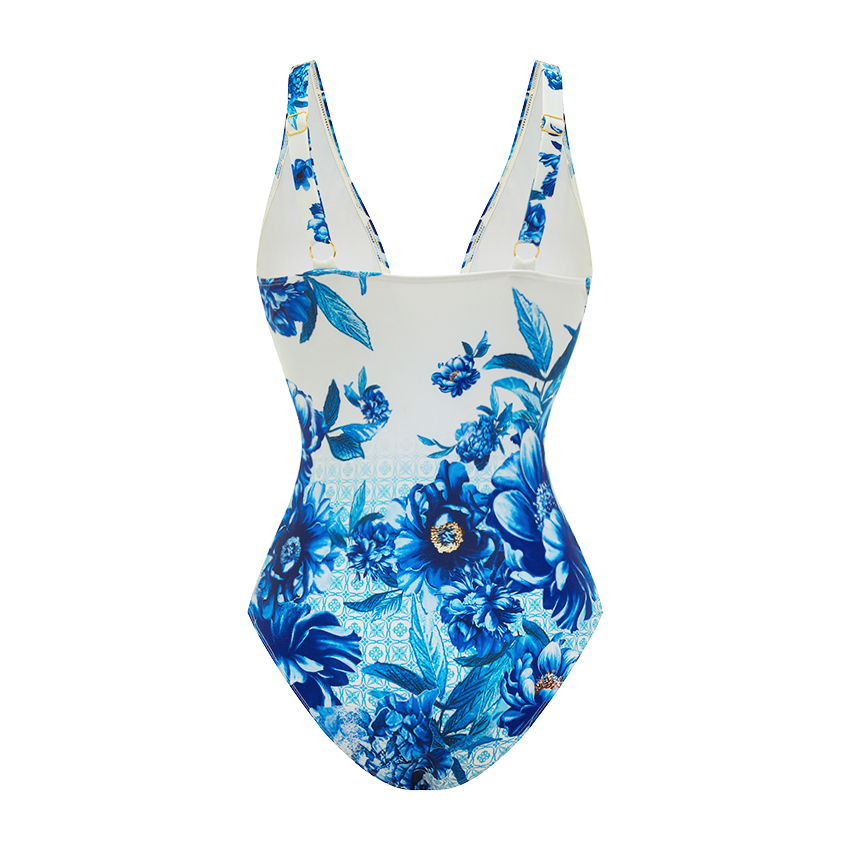V-neck Bead Decoration Swimsuit Set(s)