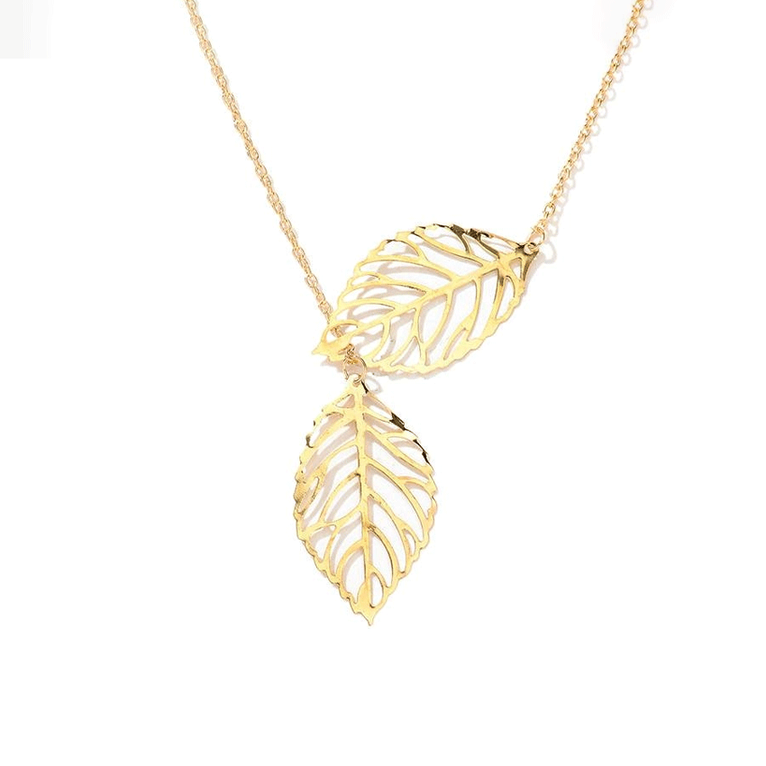 Openwork Leaf Necklace