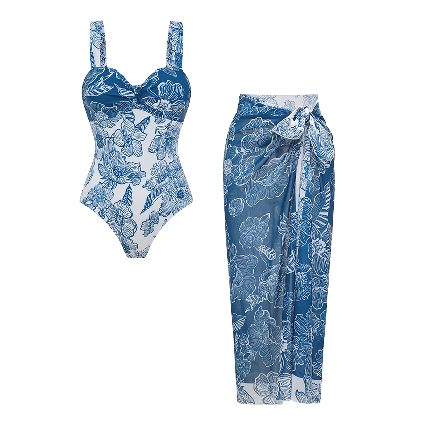 Bandeau Color Block Swimsuit Set(s)