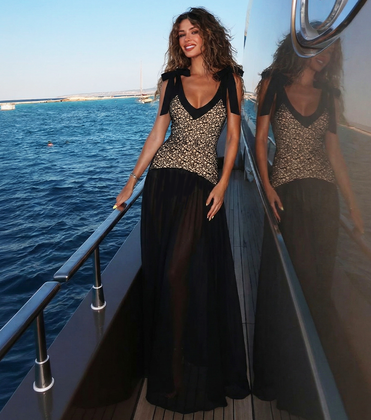 Bowknot Lace Cutout Swimsuit Set(s)