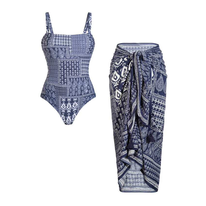 Bandeau Printed Swimsuit Set(s)