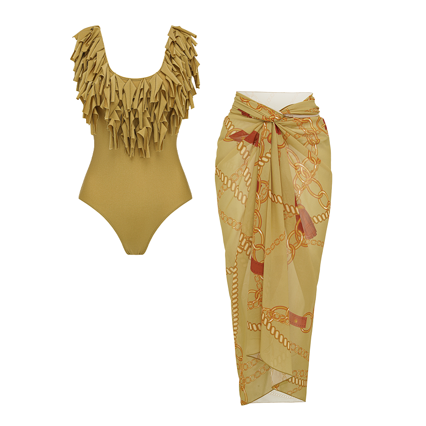 Tassel Shiny Swimsuit Set(s)
