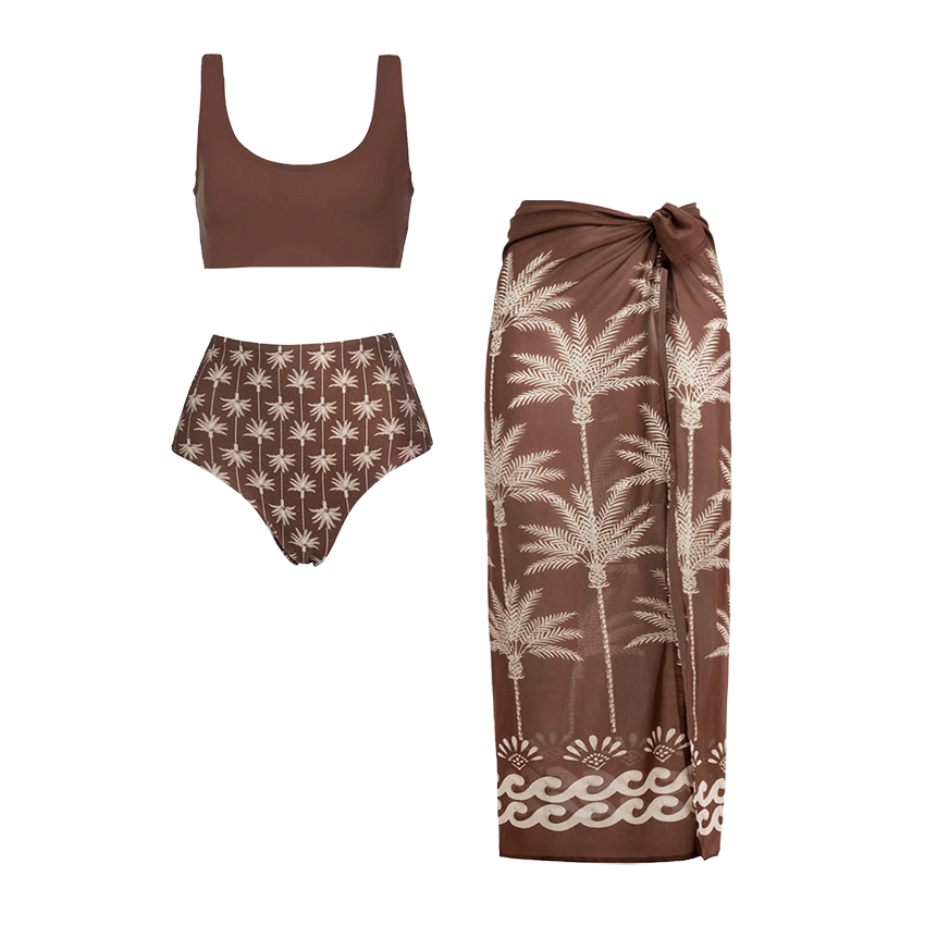 Palm Print Swimsuit Set(s)