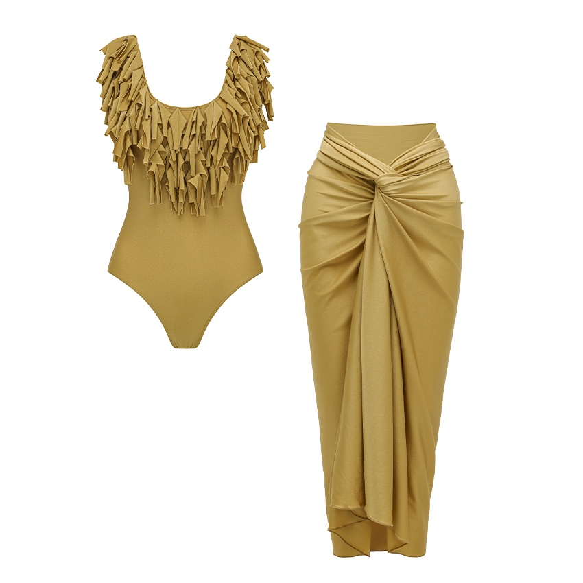 Tassel Shiny Swimsuit Set(s)