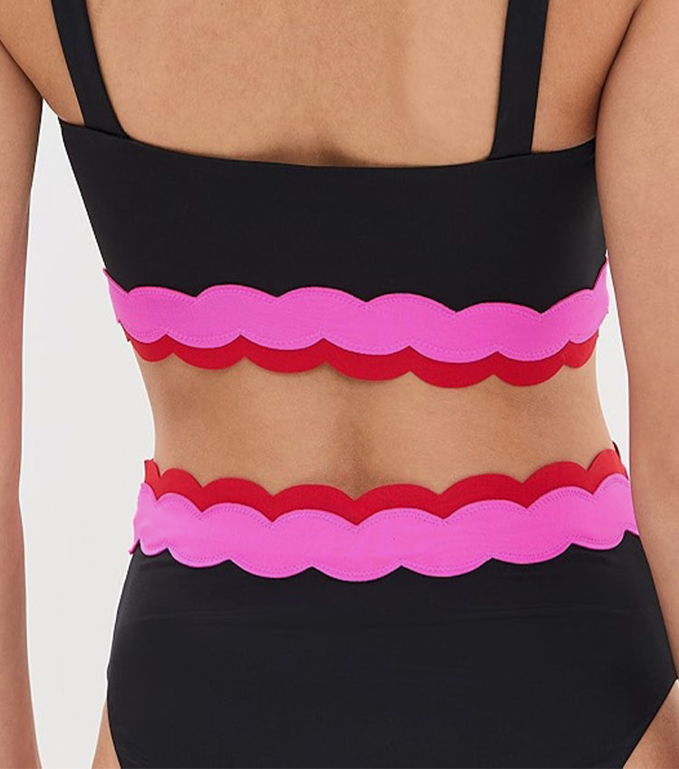 Lace Color Block Swimsuit Set(s)