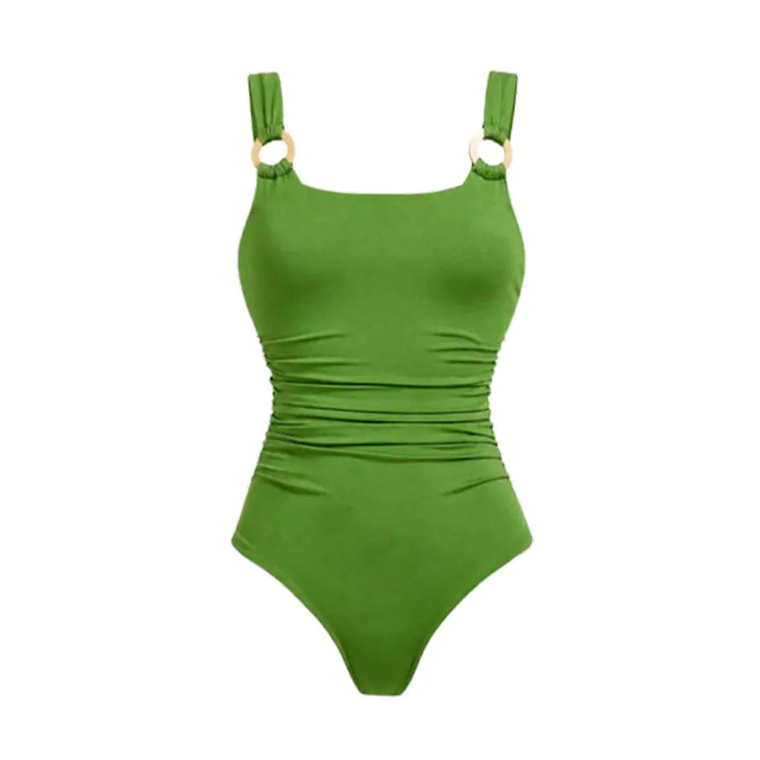 Sling Solid Color Swimsuit Set(s)