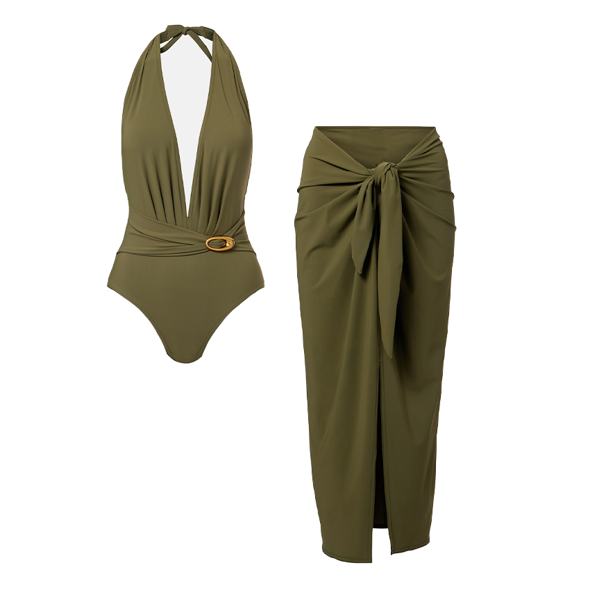 Halter Green Swimsuit Set(s)