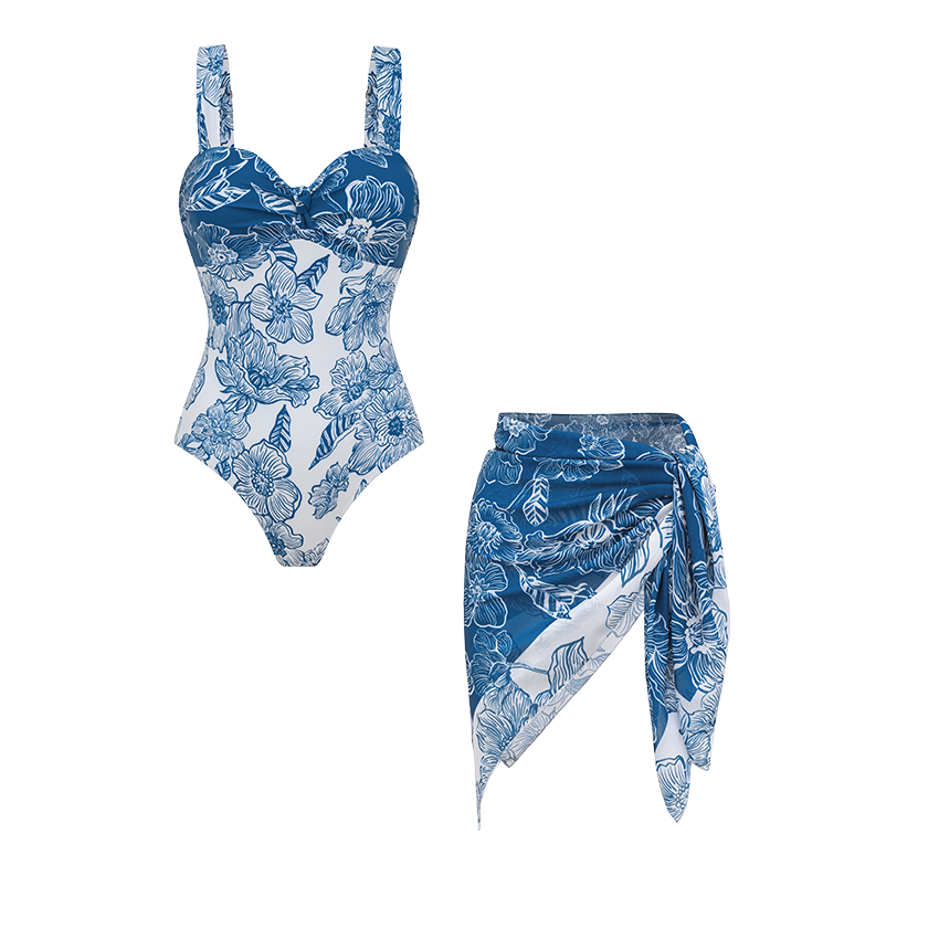 Bandeau Color Block Swimsuit Set(s)