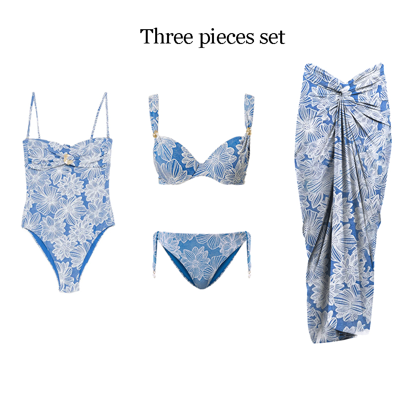 Sling Green Printed Swimsuit Set(s)