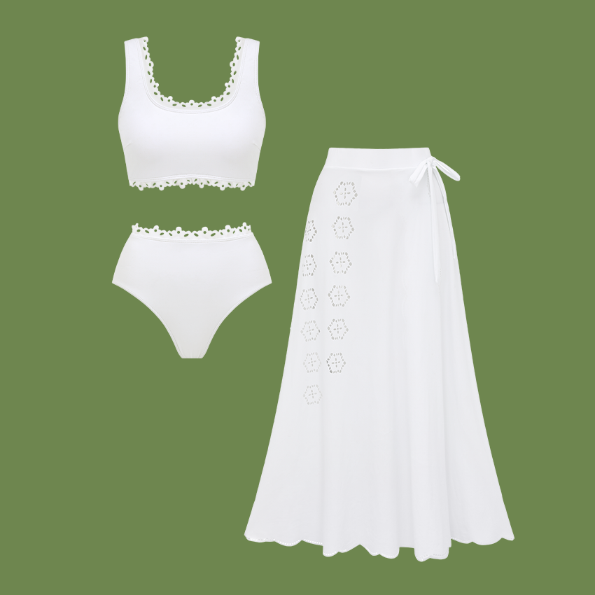 Lace Cutout Swimsuit Set(s)