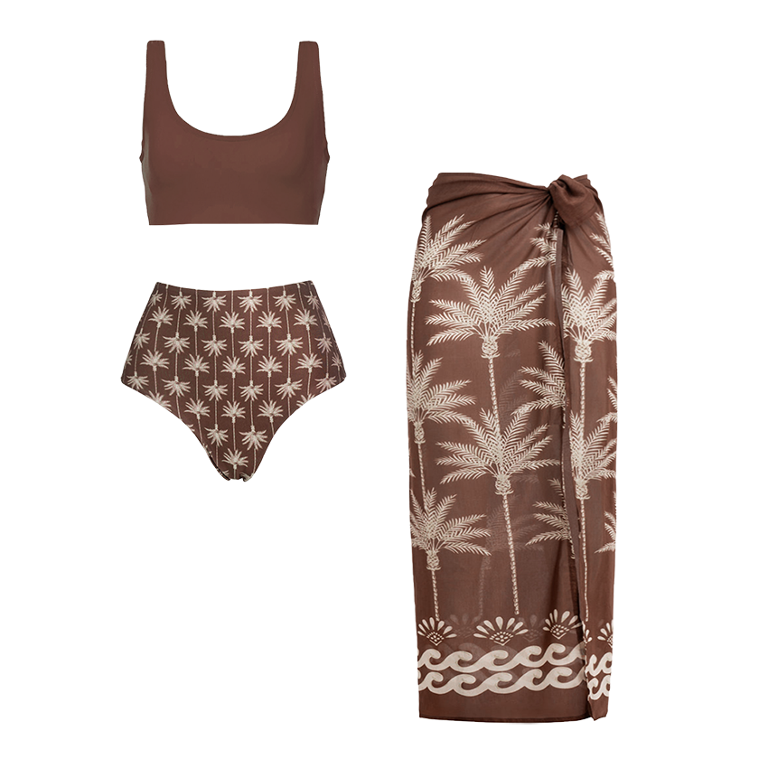 Palm Print Swimsuit Set(s)