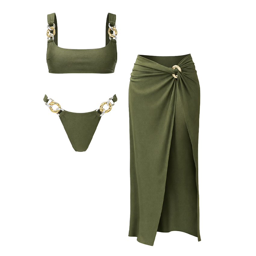 Solid Color Swimsuit Set(s)