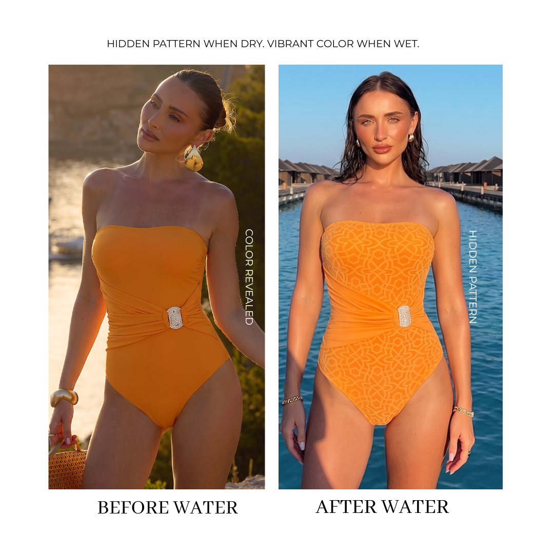 Bandeau Water-Activated Color-Changing Swimsuit Set(s)