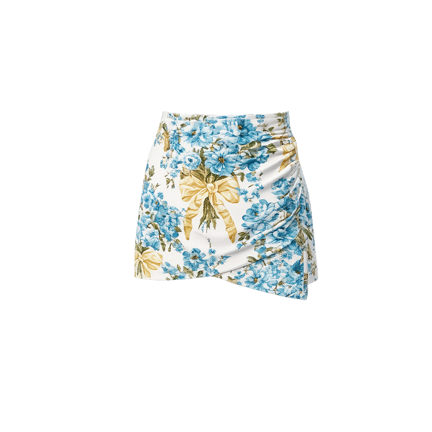 One Shoulder Printed Swimsuit Set(s)