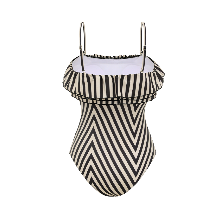 Bandeau Striped Print Swimsuit Set(s)