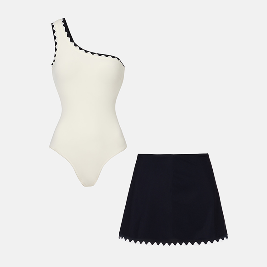 One Shoulder Lace Swimsuit Set(s)