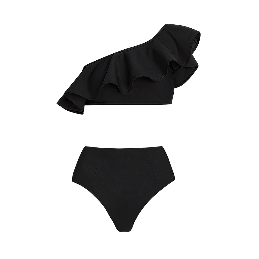 One Shoulder Ruffle Swimsuit Set(s)