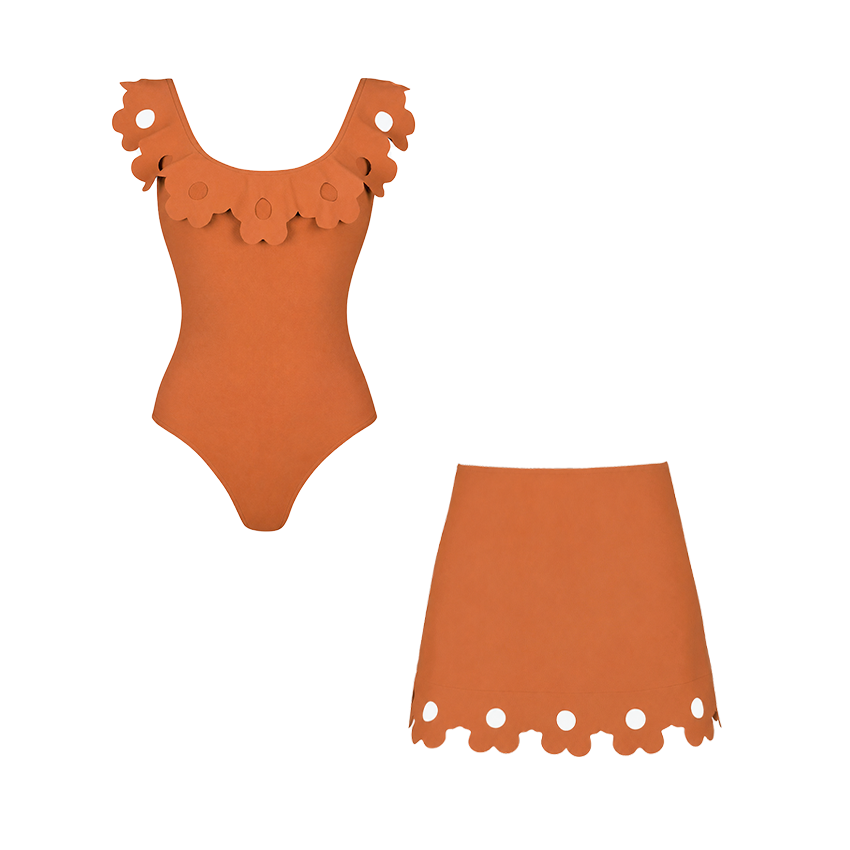 Laser Cutting Flower Hollow Swimsuit Set(s)