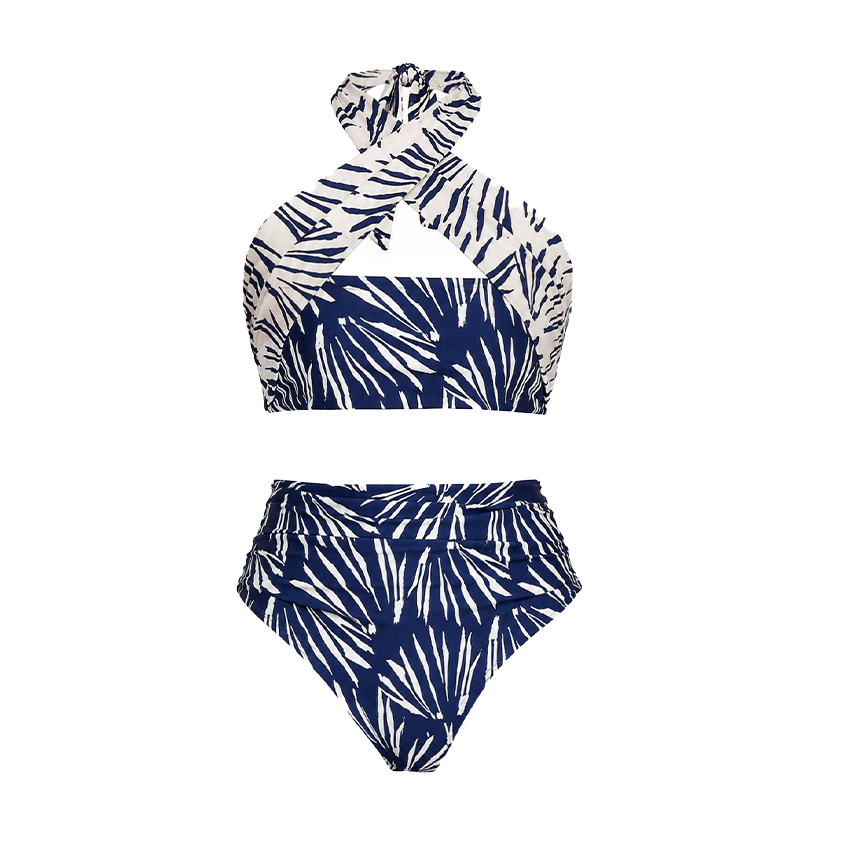 Halter Printed Swimsuit Set(s)