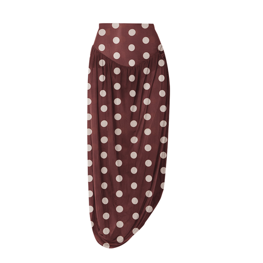 Sling Dot Print Brown Swimsuit Set(s)