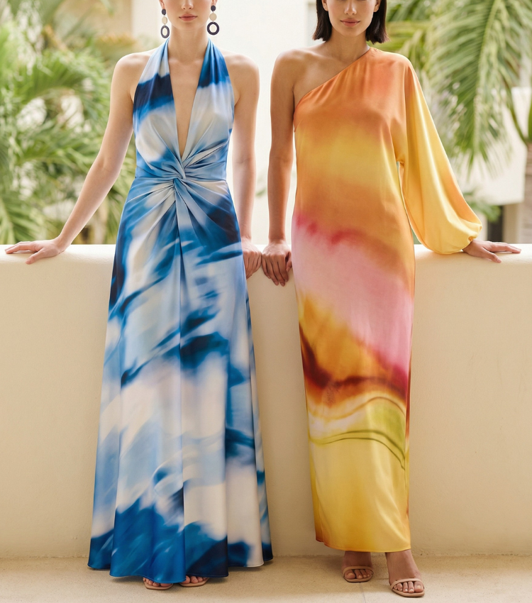 Aureate Blush One-Shoulder Dress