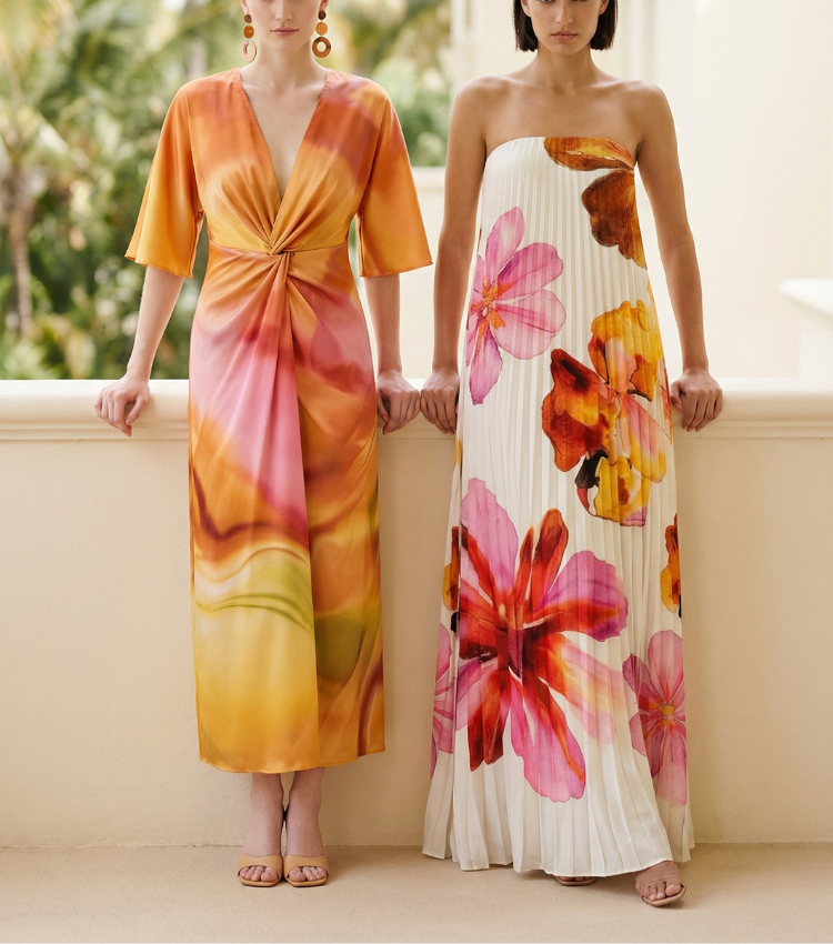 Aureate Blush Wrap Knot Dress