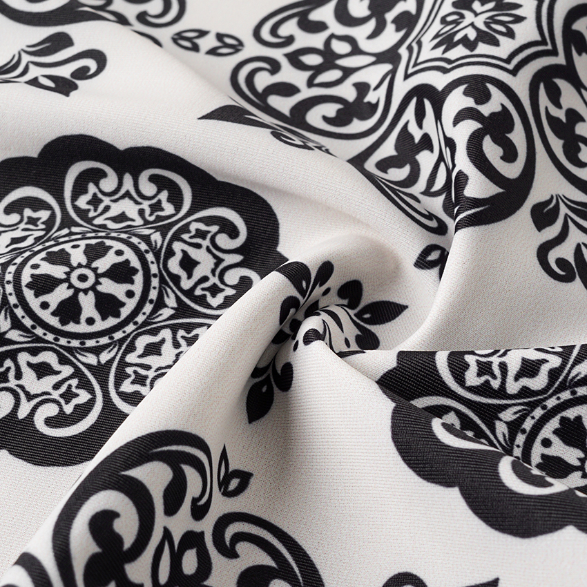 Sling White Retro Printed Swimsuit Set(s)