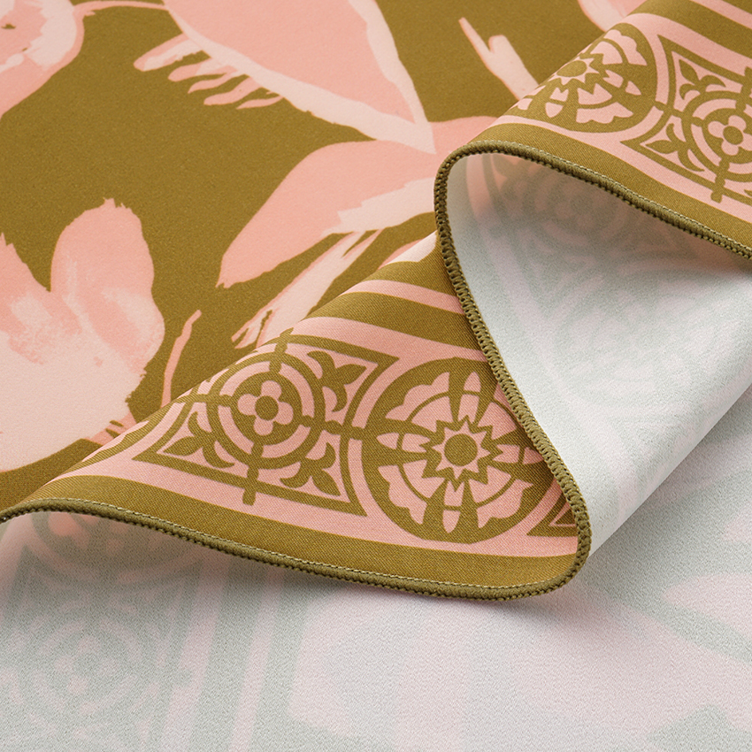 Leaves Print Square Scarf