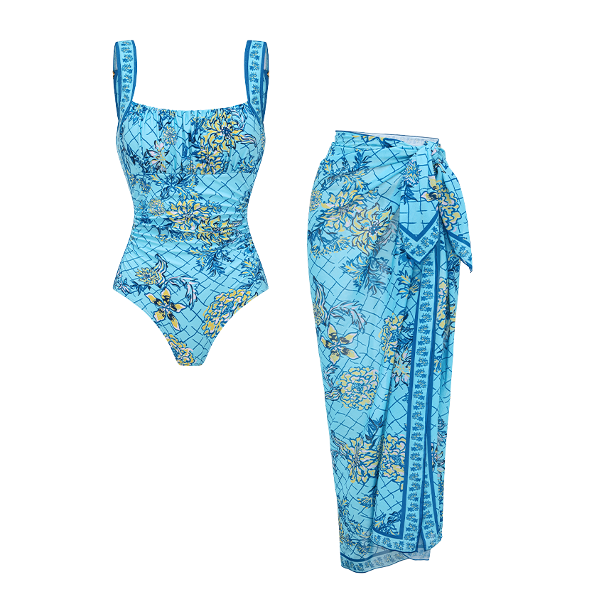 Bandeau Blossom Print Swimsuit Set(s)