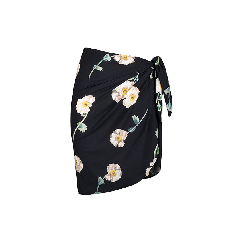 V Neck Frilled Printed Swimsuit Set(s)