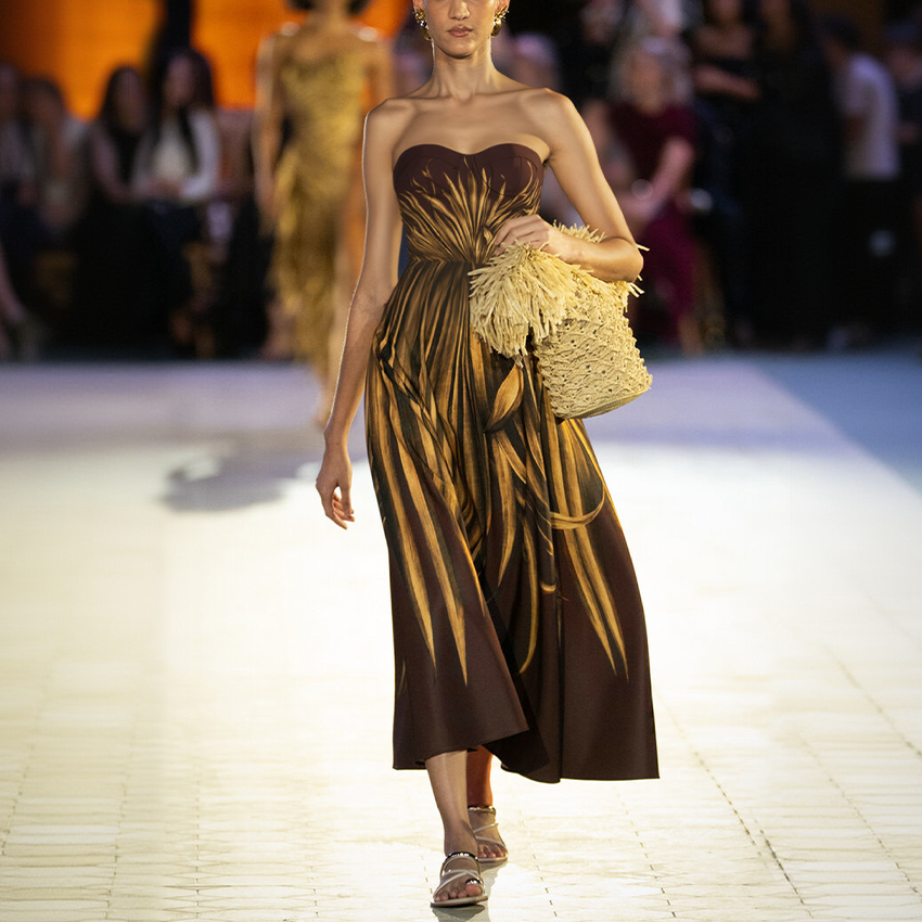 Bandeau Jungle Print Swimsuit Set(s)