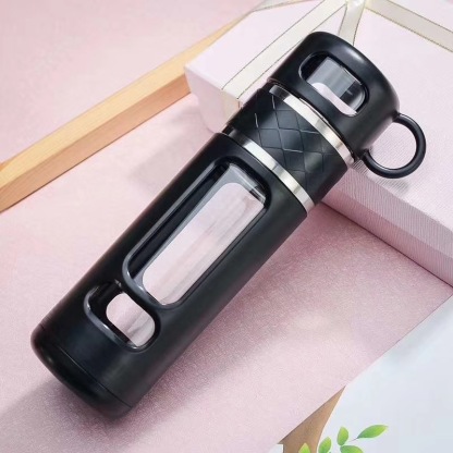 防摔茶水分離泡茶杯