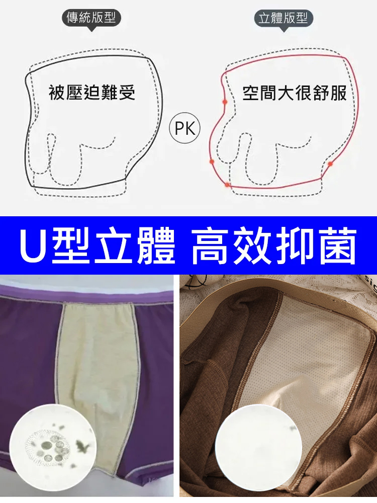 【不挑身材不勒胯】輕奢男士內褲