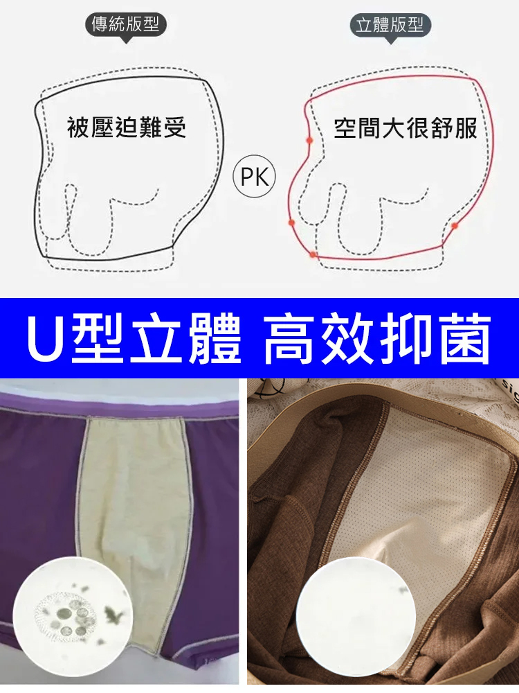 【不挑身材不勒胯】輕奢男士內褲