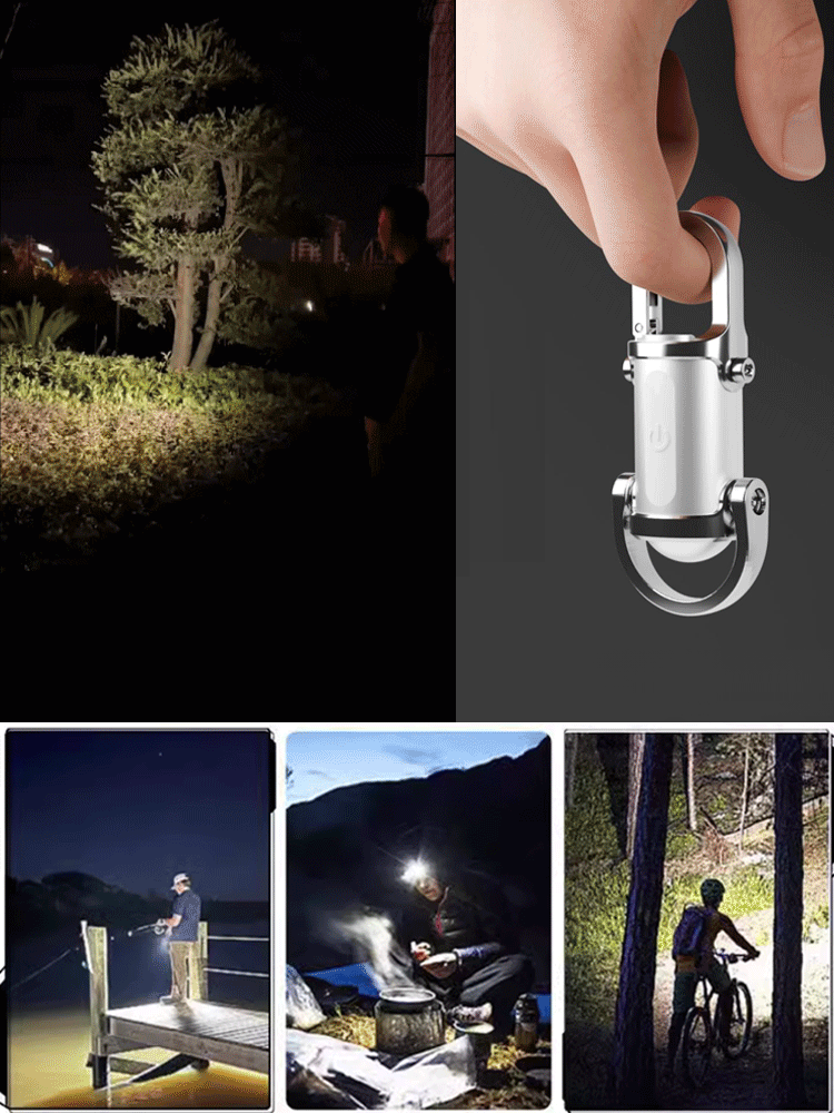 多功能迷你鑰匙圈手電筒