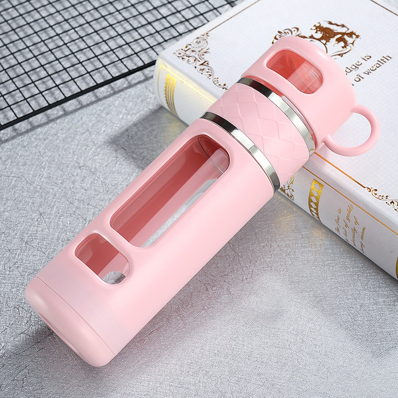 防摔茶水分離泡茶杯