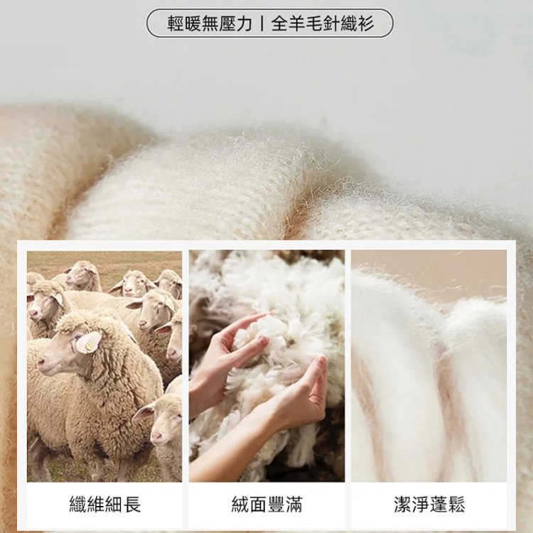 軟糯百搭V領長袖針織打底衫女