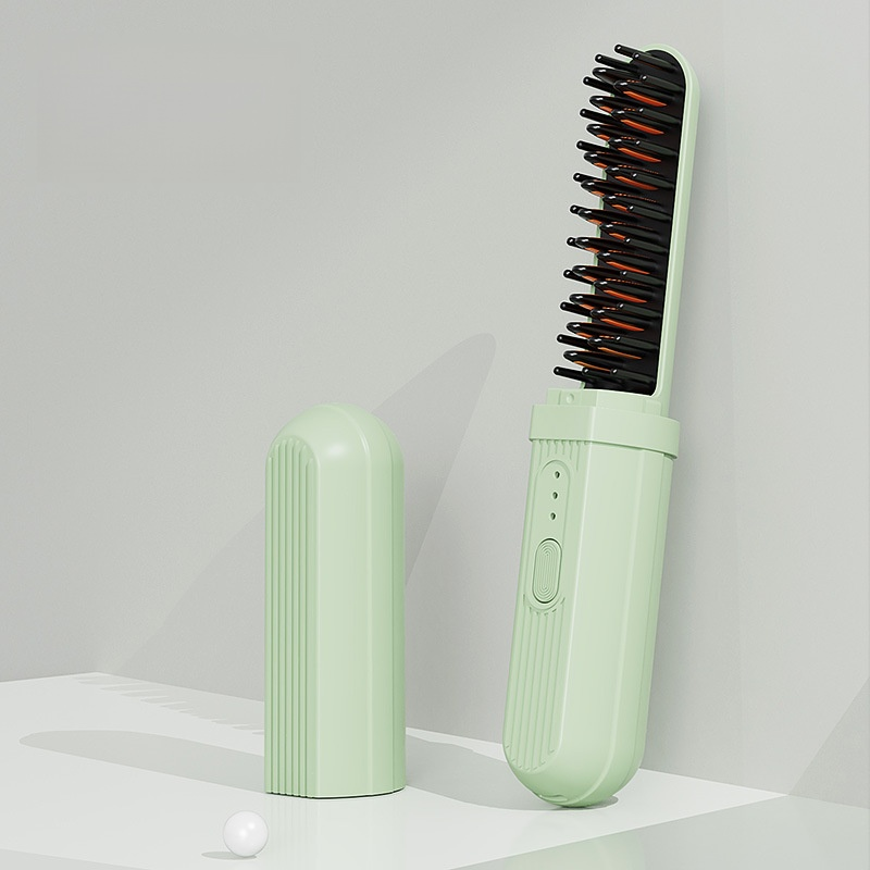 乾濕兩用負離子充電隨身直髮梳