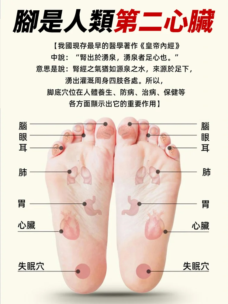 新升級雙磁石足底按摩經絡疏通