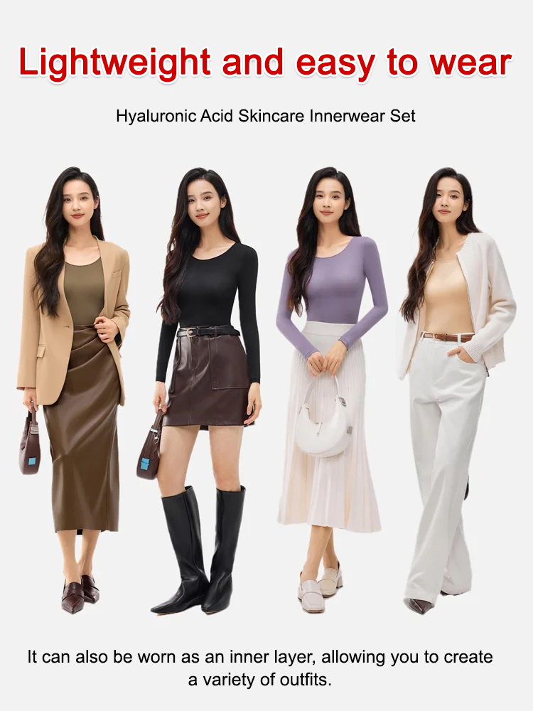 Integrated Bra Cup Hyaluronic Acid Skin Care Undershirt